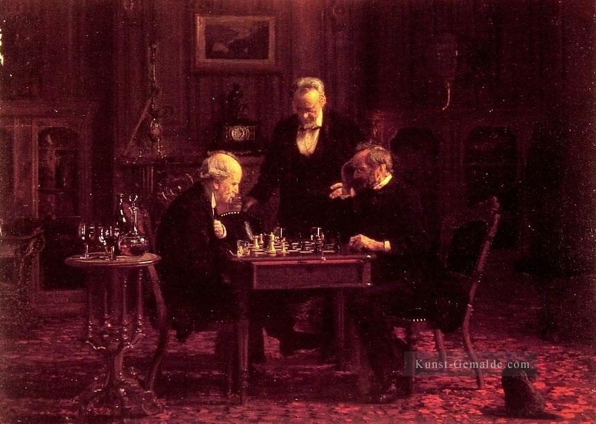 Die Schach Spieler Realismus Thomas Eakins Ölgemälde